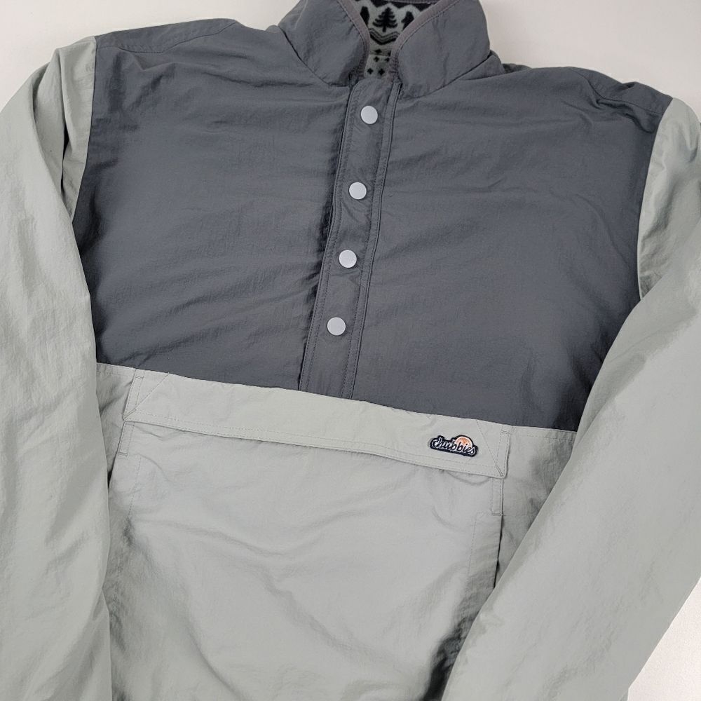 Chubbies Reversible Fleece Jacket Nordic Snap Button Zip Up Men's Large